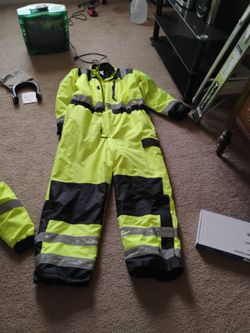 High Vis winter jumpsuit XL