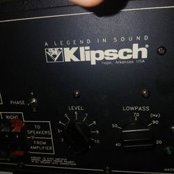 Klipch Sw-10 Ii  Concert Style, Powerful Home Theatre Style, Guitar Or Band Style High Quality Amplified Speaker