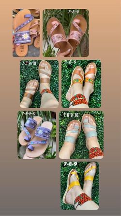 Lots de sandalias artesanales 100% piel