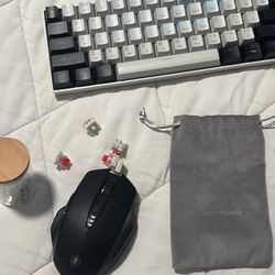 New Man Gm 610 Office Mouse Red Linear Switches Microfiber Cloth Carrying Case For The Mouse Keyboard Cost  70 Brand New Selling For 70 With Everythin