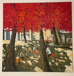 “Untitled”, oil on canvas, Jing Zhong (signed)
