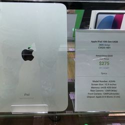 Apple IPad 10th Gen 64GB Wifi 
