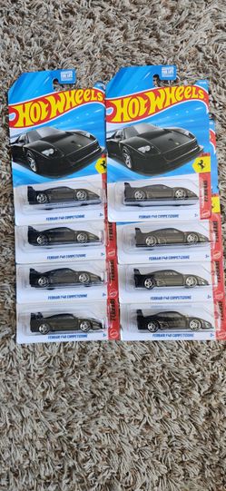 2026 Hot Wheels Black Ferrari f40 lot of 8