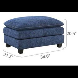 Huge Brand New Velvet Storage Ottoman