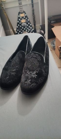 New Motara Shoes 11 Loafers Bespoke Handmade Shoes Mens Leather Velvet Embroiderd