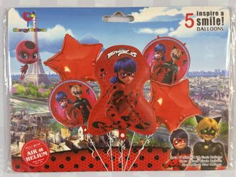 Miraculous Lady Bug balloons bouquet