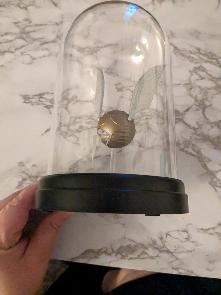 Harry Potter Golden Snitch Bell Jar Light