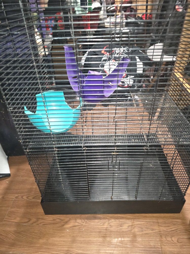 Small 2 Level Rat Cage 