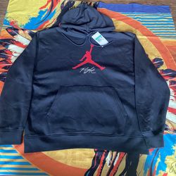 Air Jordan Essentials Baseline Fleece Hoodie Mens Size XL Black