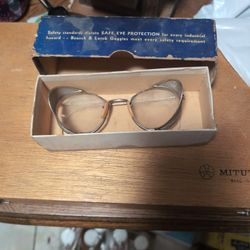 Ww2 Era Baush & Lomb Safety Glasses 
