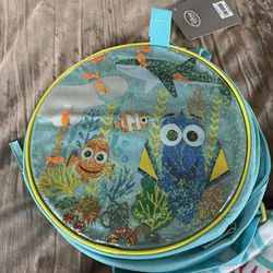 New! Disney Dory/Nemo Glitter Backpack And swim Cover 