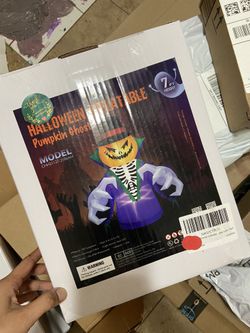7FT Halloween Inflatable Pumpkin Ghost