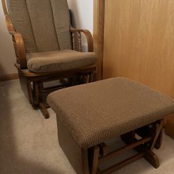 Rocking Chair With Rocking Ottoman