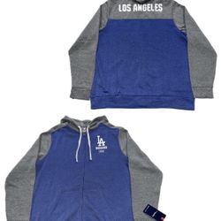 Fanatics Los Angeles Dodgers Full Zip Hoodie Sweatshirt Mens XL & 4XL New