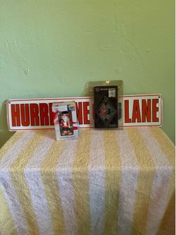 University of Miami Hurricane Lane Sign and Ornaments