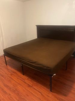 mattress, headboard, and frame Cali king bed mattress, headboard, and frame
