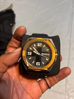 Diakka The Vice 45mm Men’s Watch Black & Gold - New With Box