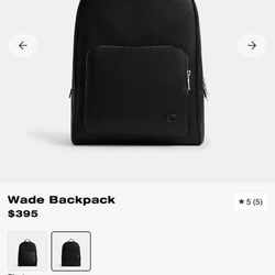 Brand New Retail Mens Coach Backpack 