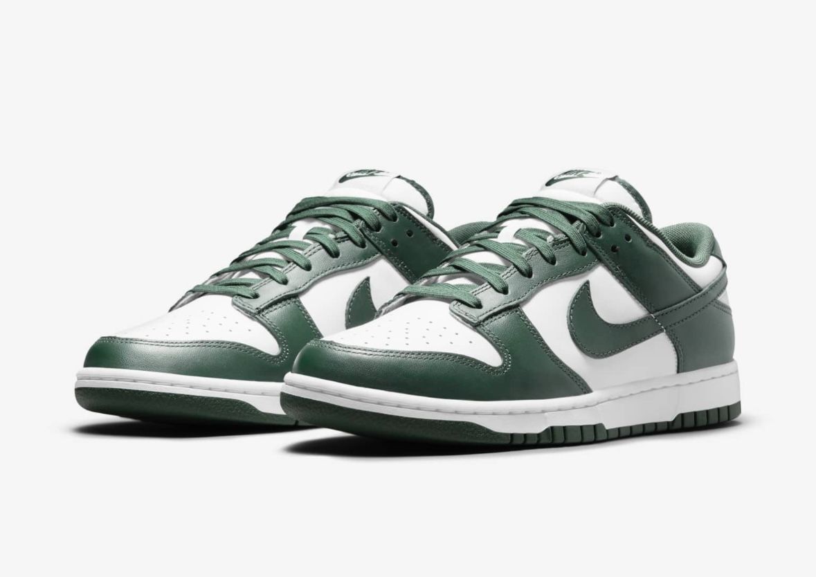 Size 11.5 & 12 Nike Dunk Low ‘Michigan State’ Green Brand New With Invoice