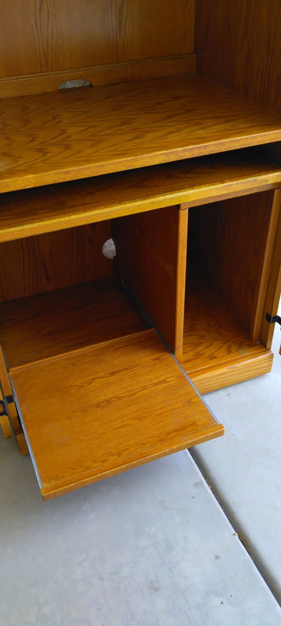 Oak Armoire Desk