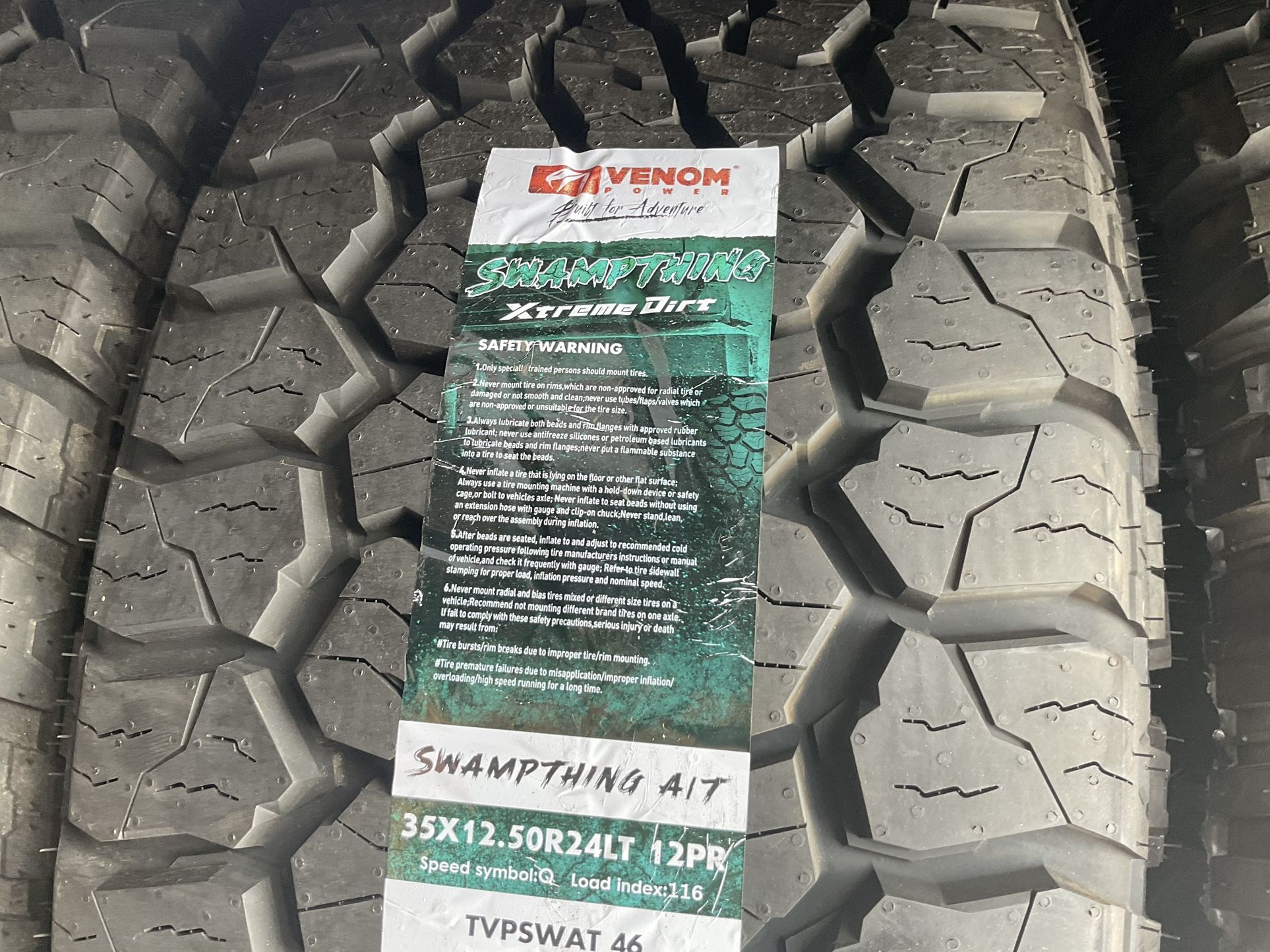 35/12.50R24 Venom Power Swampthing A/T 12PR