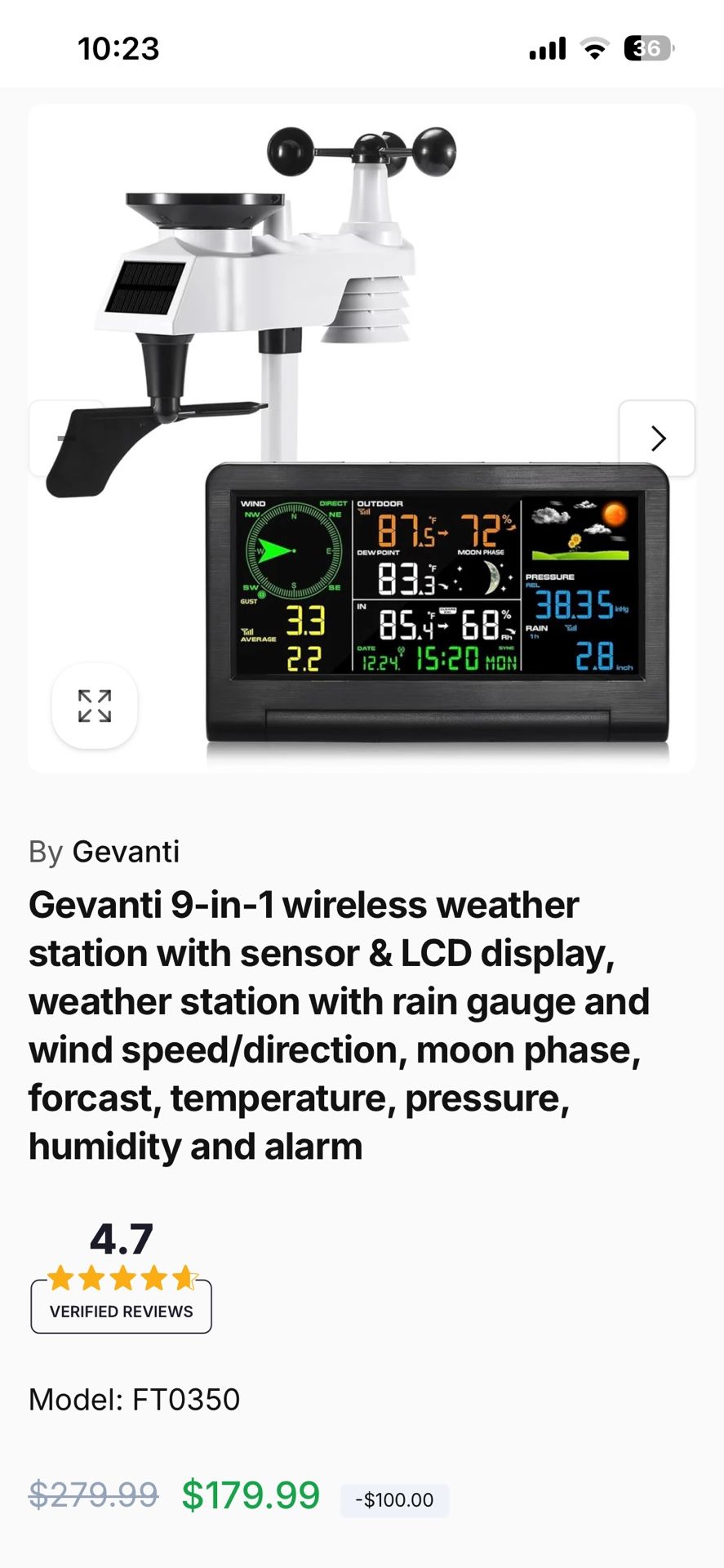 Weather Station With Sensor