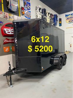 New 6x12 Enclosed Trailer