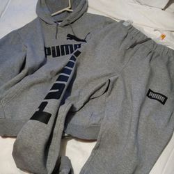 Mens Puma Hoodie & Jogger Set