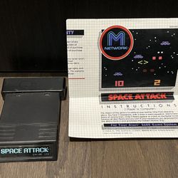 Atari 2600 Space Attack Video Game Cartridge with Manual