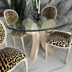 Split Reed Rattan End Table in the Manner of Betty Cobonpue