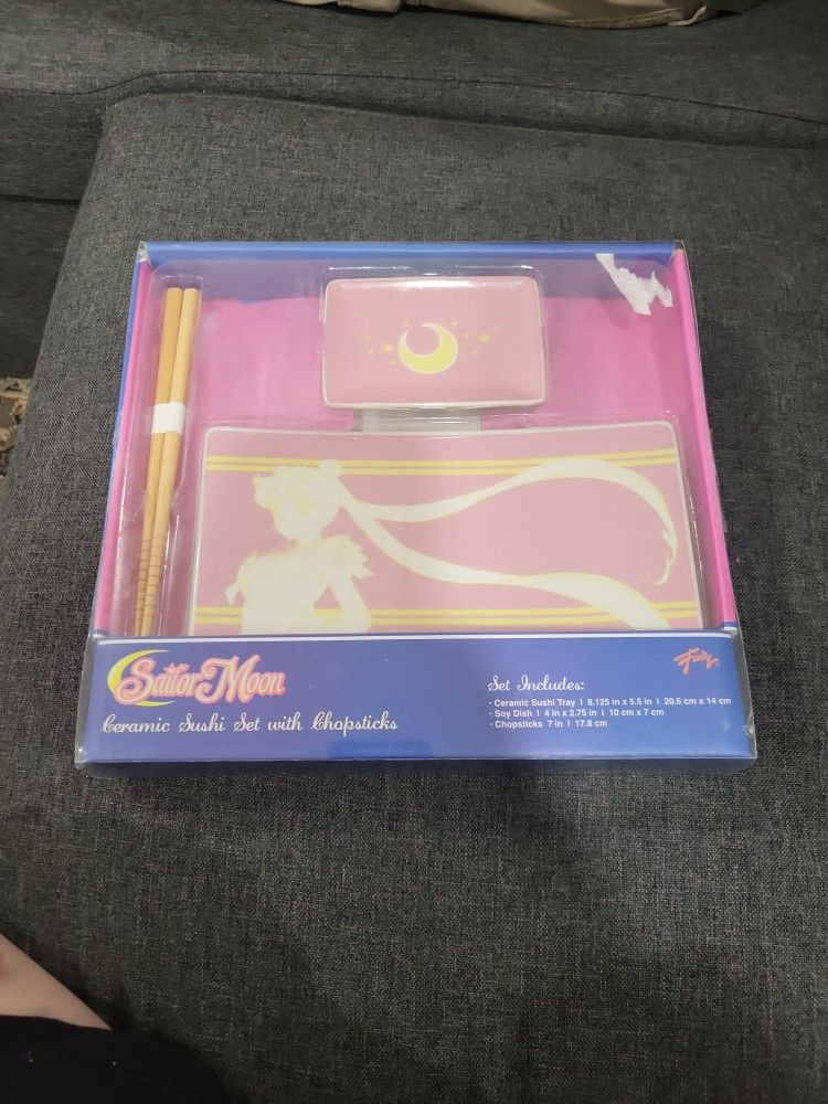 Sailor Moon 3 piece Ceramic Sushi Set