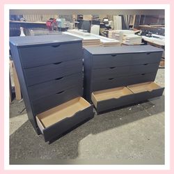 Five drawers dresser and Eight drawers dresser