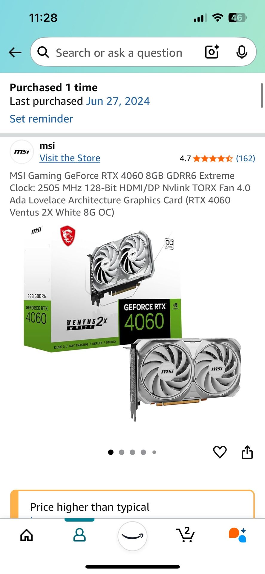 Just GPU!! MSI 4060 oc