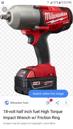 Milwaukee half inch drive high torque impact wrench