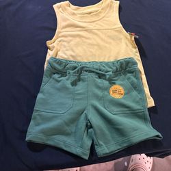 cat & jack shirt and short set