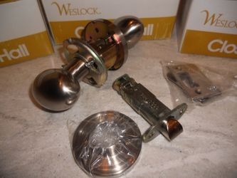 5 - New Weslock Closet/Hall Doorknob Sets
