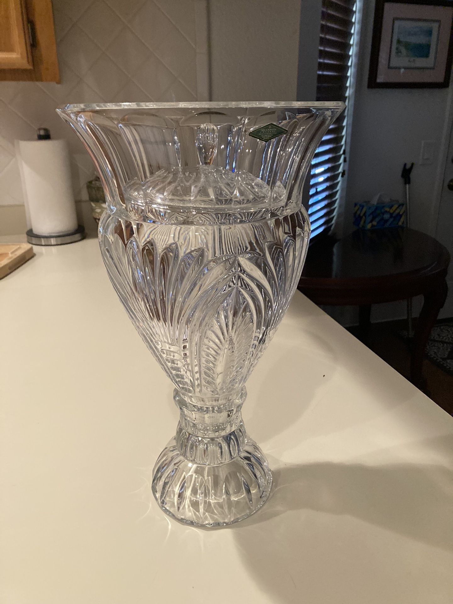 Cristal Candy Jar  With Lid 16 Inches Tall 