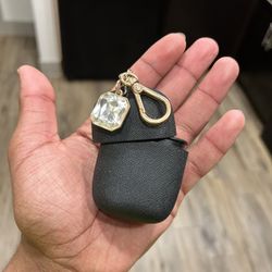 Bath & Body Works Black PocketBac Holder with Gold Charm