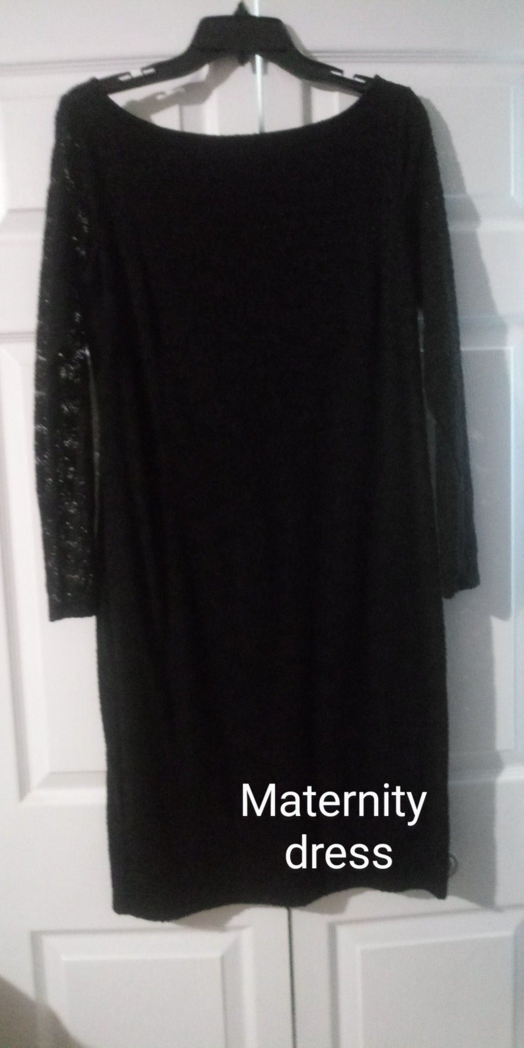 Black maternity dress