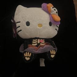 Hello Kitty Skeleton Plushie