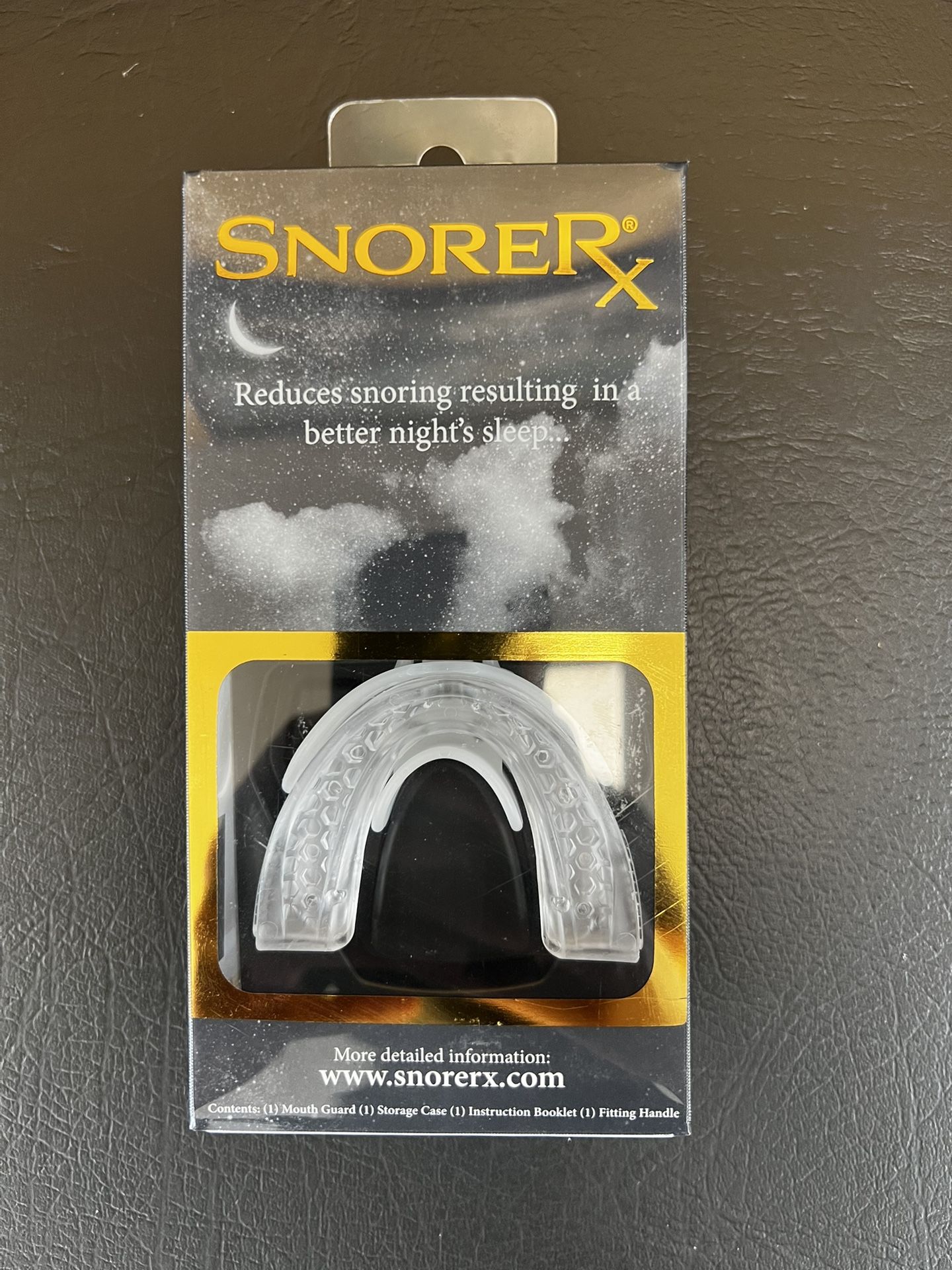 SnoreRx Stop Snoring Mouthguard + Storage Case BRAND NEW