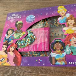 Disney Princess Fused Bead Craft Activity Kids Wooden Puzzles 