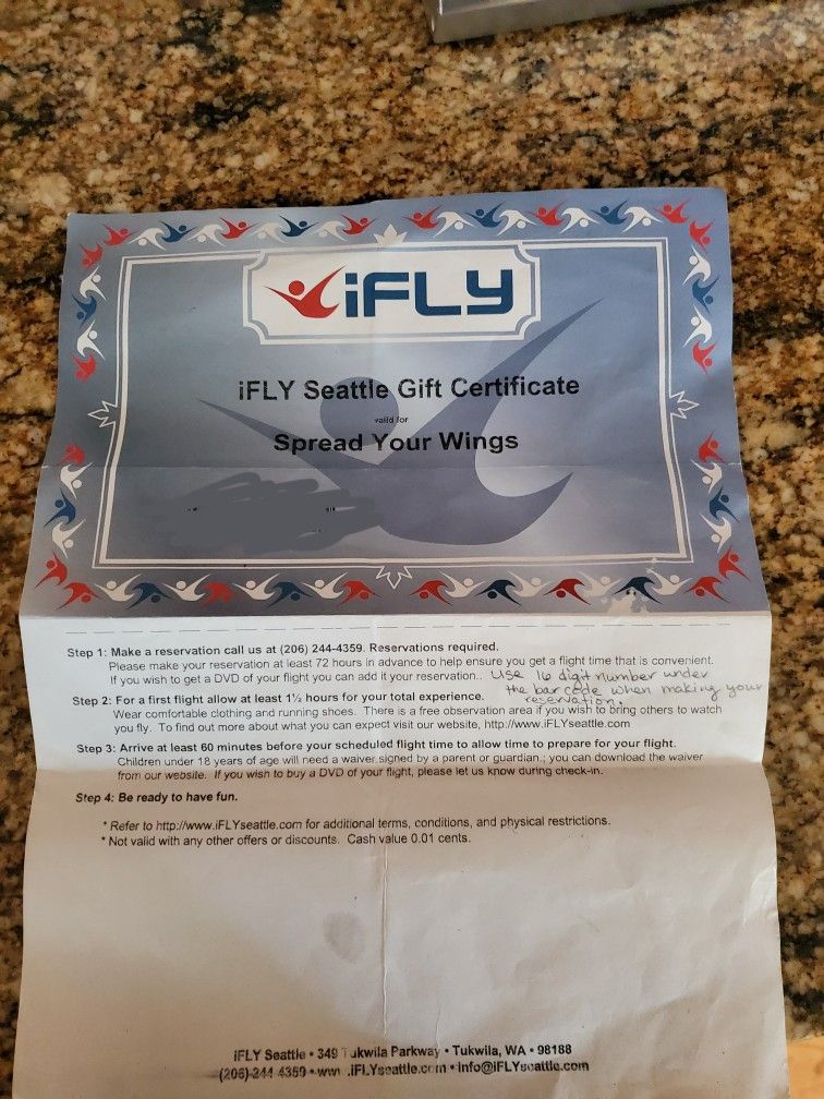 iFly Ticket