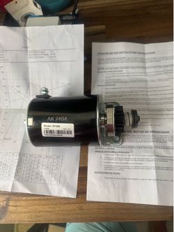 Starter motor new