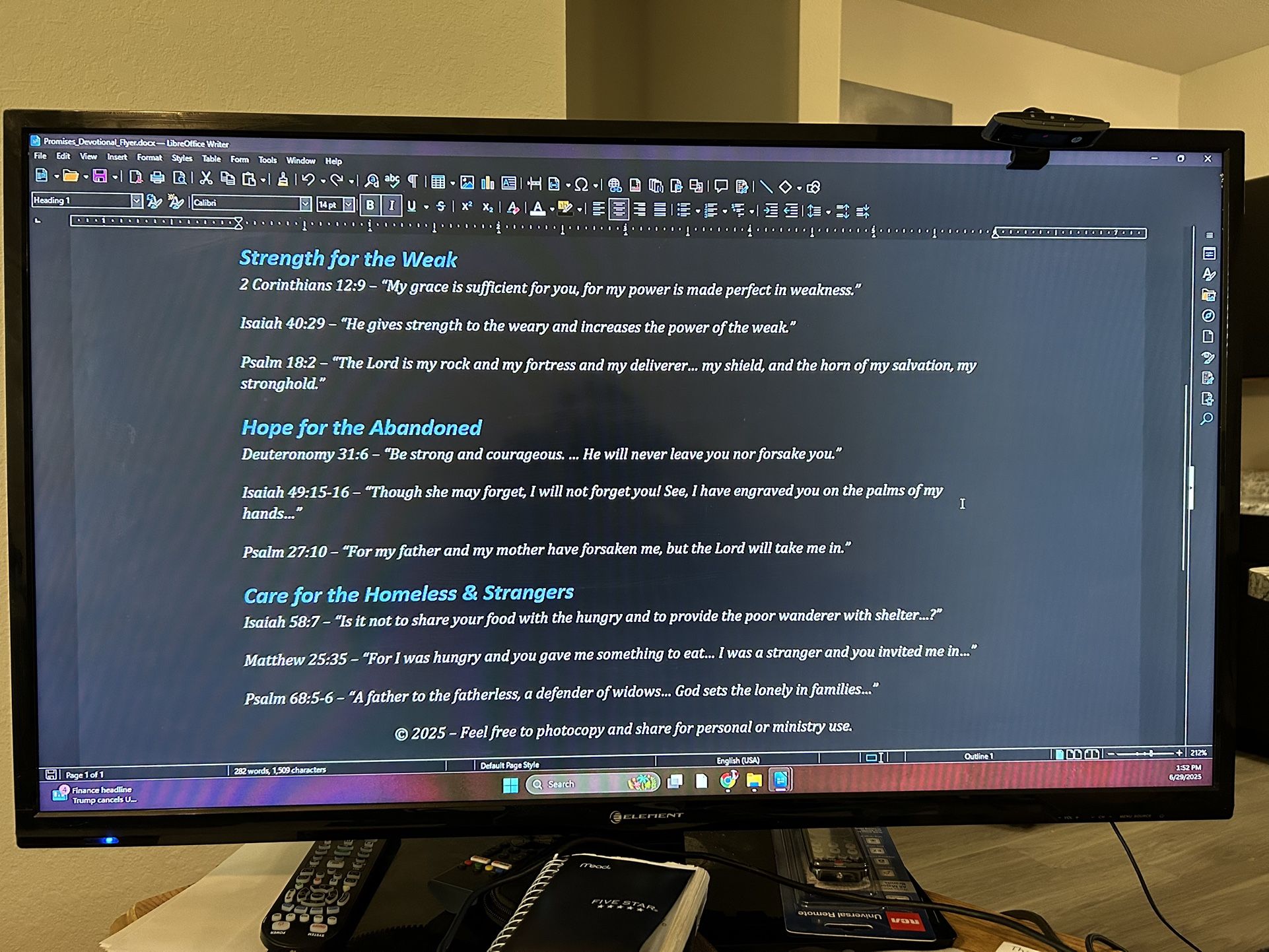 Flat-Screen Monitor with New Universal Remote
