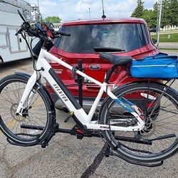 (New in box) $99 Heavy Duty 2-Bike Rack Wobble Free Tilting Electric Bicycle Carrier, 2-inch Hitch 160lbs Max