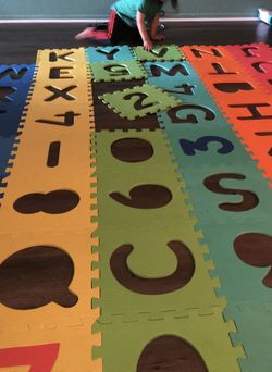 ABC And Numbers Foam Tiles