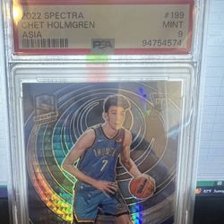 Chet Holmgren Rookie Card Graded 9