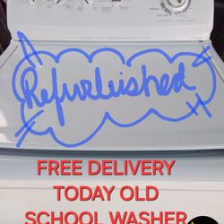 WASHER FREE DELIVERY TODAY GUARANTEE 60 DAY REFURBISHED OLD SCHOOL AGITATOR 