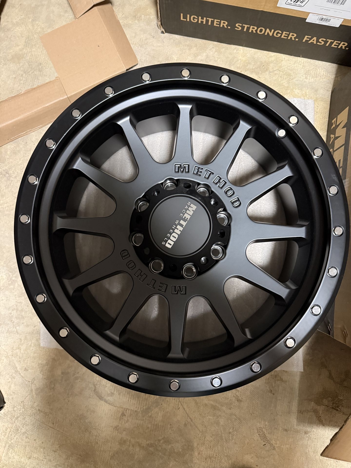 Brand New Full Set 20” Method MR605 NV Matte Black 20x9 Wheels